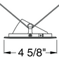 Juno Aculux Recessed Lighting 438NHZ-SF (3AC CD SF) 3-1/4" Low Voltage, LED Angle Cut , Haze Alzak Reflector, Self Flanged Trim