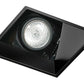 Juno Aculux Recessed Lighting 438SQBHZ-FM 3-1/4" Line Voltage, Low Voltage, LED Square Angle Cut Reflector Flush Mount Square Downlight, Black Haze Trim
