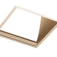 Juno Aculux Recessed Lighting 438SQWHZ-FM 3-1/4" Line Voltage, Low Voltage, LED Square Angle Cut Reflector Flush Mount Square Downlight, Wheat Haze Trim