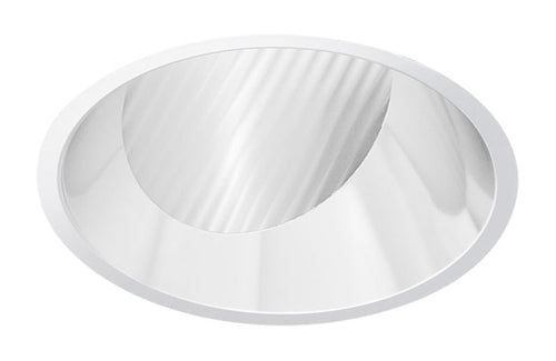 Juno Aculux Recessed Lighting 439NC-FM 3-1/4" Line Voltage, Low Voltage, LED Downlight Lensed Wall Wash, Clear Alzak Reflector, Flush Mount Trim