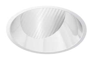 Juno Aculux Recessed Lighting 439NC-FM 3-1/4" Line Voltage, Low Voltage, LED Downlight Lensed Wall Wash, Clear Alzak Reflector, Flush Mount Trim