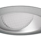 Juno Aculux Recessed Lighting 439NHZ-SC 3-1/4" Line Voltage, Low Voltage, LED Downlight Lensed Wall Wash, Haze Alzak Reflector, Satin Chrome Trim