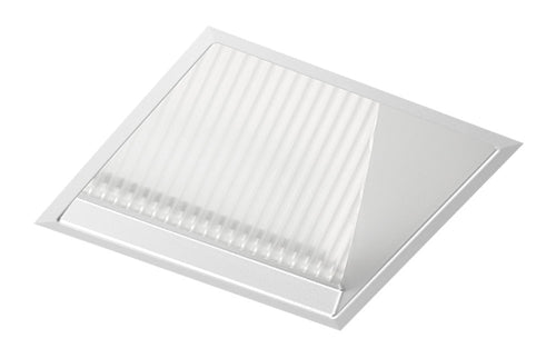 Juno Aculux Recessed Lighting 439SQHZ-FM 3-1/4" Line Voltage, Low Voltage, LED Lensed Wall Wash Reflector Square Downlight, Haze Flush Mount Trim