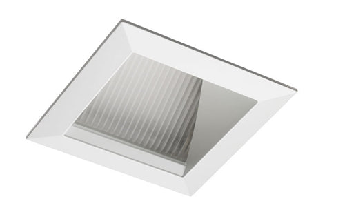 Juno Aculux Recessed Lighting 439SQW-SF 3-1/4" Line Voltage, Low Voltage, LED Lensed Wall Wash Reflector Square Downlight, White Self Flanged Trim
