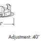 Juno Recessed Lighting 440-ABZ (440 ABZ) 4" Line Voltage, Low Voltage, Flush Gimbal Ring Trim, GU10 Base, Aged Bronze Trim