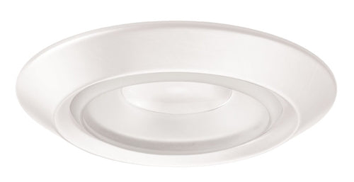 Juno Recessed Lighting 4402-WH (4402 WH) 4" Low Voltage Frosted Regressed Perimeter Glass Lensed Trim, White Trim