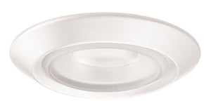 Juno Recessed Lighting 4402-WH (4402 WH) 4" Low Voltage Frosted Regressed Perimeter Glass Lensed Trim, White Trim