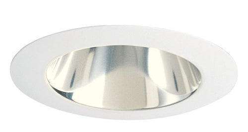 Juno Recessed Lighting 442G-WH (442 GWH) 4" Low Voltage Deep Cone Downlight Trim, Gold Reflector, White Trim