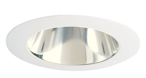 Juno Recessed Lighting 442G-WH (442 GWH) 4" Low Voltage Deep Cone Downlight Trim, Gold Reflector, White Trim