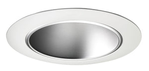 Juno Recessed Lighting 442HZ-WH (442 HZWH) 4" Low Voltage Deep Cone Downlight Trim, Haze Reflector, White Trim