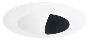 Juno Recessed Lighting 446-WH (446 WH) 4" Line Voltage, Low Voltage, Adjustable Scoop Trim, GU10 Base, White Trim