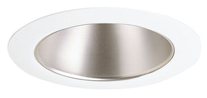 Juno Recessed Lighting 447WHZ-WH (447 WHZWH)   4" Low Voltage Adjustable Cone Trim, Wheat Haze Reflector, White Trim