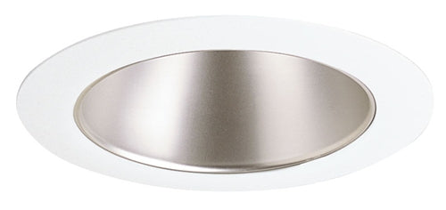 Juno Recessed Lighting 447WHZ-WH (447 WHZWH)   4" Low Voltage Adjustable Cone Trim, Wheat Haze Reflector, White Trim
