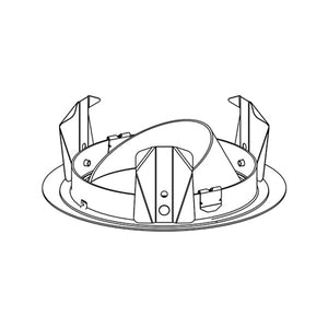 Juno Recessed Lighting 47LC-WH (47L CWH) 4" Adjustable Cone Trim, Clear Reflector White Trim