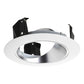Juno Recessed Lighting 47LHZ-WH (47L HZWH) 4" Adjustable Cone Trim, Haze Reflector White Trim