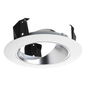 Juno Recessed Lighting 47LHZ-WH (47L HZWH) 4" Adjustable Cone Trim, Haze Reflector White Trim