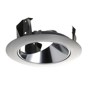 Juno Recessed Lighting 47LPT-SC (47L PTSC) 4" Adjustable Cone Trim, Pewter Reflector White Trim