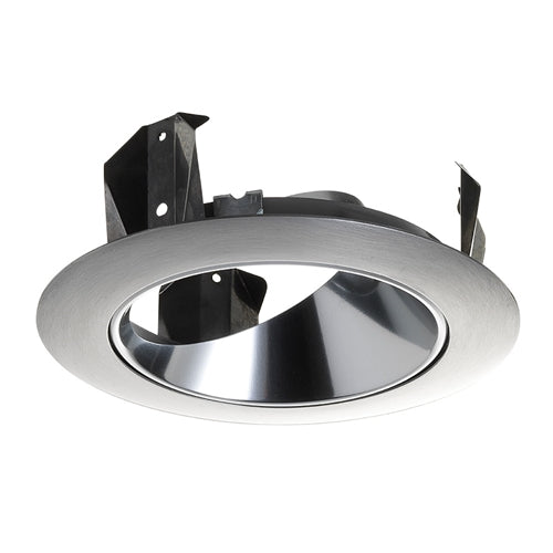 Juno Recessed Lighting 47LPT-SC (47L PTSC) 4" Adjustable Cone Trim, Pewter Reflector White Trim