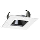 Juno Recessed Lighting 47LSQ-B-WH (47LSQ BWH) 4" Adjustable Square Cone Trim, Black Reflector White Trim