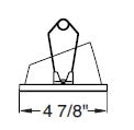 Juno Aculux Recessed Lighting 5000C-FM (4AC20 CS FM) 4 inch LED 20 Degree Angle-Cut Cone Trim, Flush Mount, Clear Specular Alzak Finish