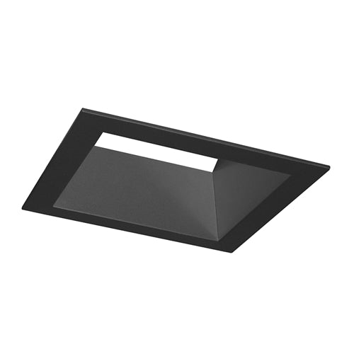 Juno Aculux Recessed Lighting 5000SQBHZ-SF (4SQAC20 BD SF) 4 inch LED Square 20 Degree Angle-Cut Reflector, Self Flanged, Black Haze Reflector