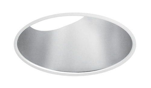 Juno Aculux Recessed Lighting 5000W-FM (4AC20 W FM) 4 inch LED 20 Degree Angle-Cut Cone Trim, Flush Mount, White Finish