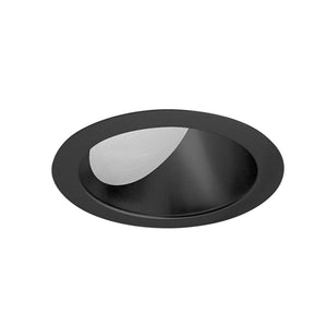 Juno Aculux Recessed Lighting 5001B-SF (4AC BS SF WET) 4 inch LED Lensed Angle-Cut Cone Trim, Self Flanged, Black Specular Alzak Finish