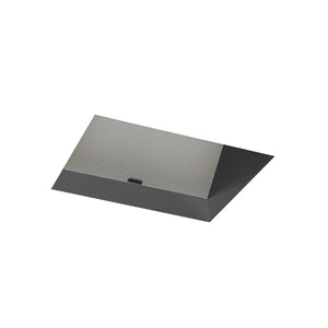 Juno Aculux Recessed Lighting 5001SQBHZ-FM (4SQA BD FM WET) 4 inch LED Square Lensed Angle-Cut Reflector, Flush Mount, Black Haze Reflector