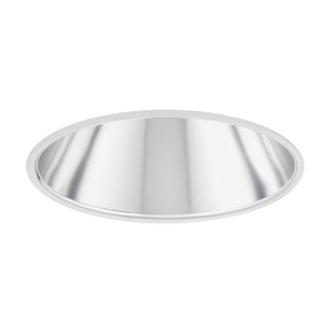 Juno Aculux Recessed Lighting 5002C-FM (4DP CS FM WET) 4 inch LED Lensed Cone Trim, Flush Mount, Clear Specular Alzak Finish