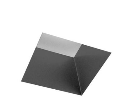 Juno Aculux Recessed Lighting 5002SQBHZ-FM (4SQD BD FM WET) 4 inch LED Square Lensed Downlight Reflector, Flush Mount, Black Haze Reflector