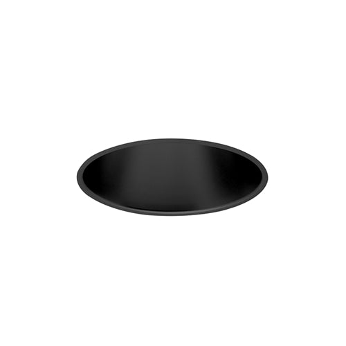 Juno Aculux Recessed Lighting 5007B-FM (4DP BS FM) 4 inch LED Parabolic Cone Trim, Flush Mount, Black Specular Alzak Finish