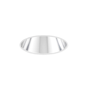 Juno Aculux Recessed Lighting 5007C-FM (4DP CS FM) 4 inch LED Parabolic Cone Trim, Flush Mount, Clear Specular Alzak Finish