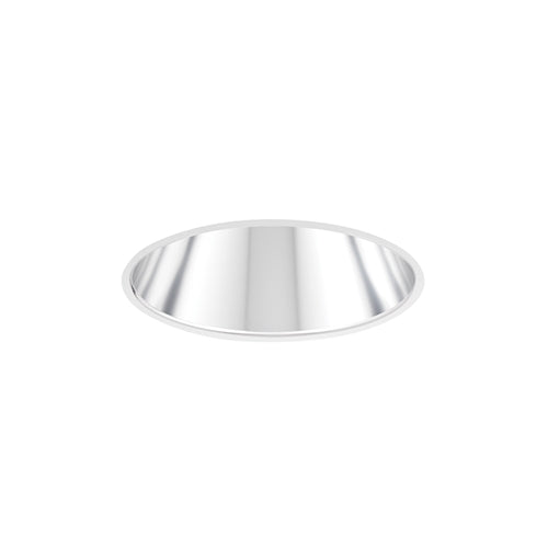 Juno Aculux Recessed Lighting 5007C-FM (4DP CS FM) 4 inch LED Parabolic Cone Trim, Flush Mount, Clear Specular Alzak Finish