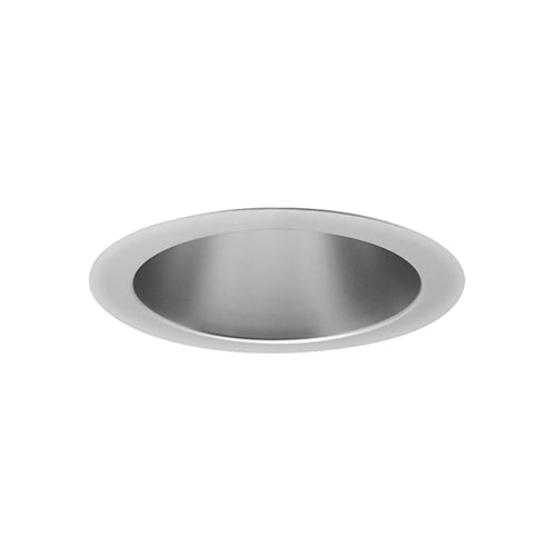 Juno Aculux Recessed Lighting 5007HZ-SF (4DP CD SF) 4 inch LED Parabolic Cone Trim, Self Flanged, Haze Alzak Finish