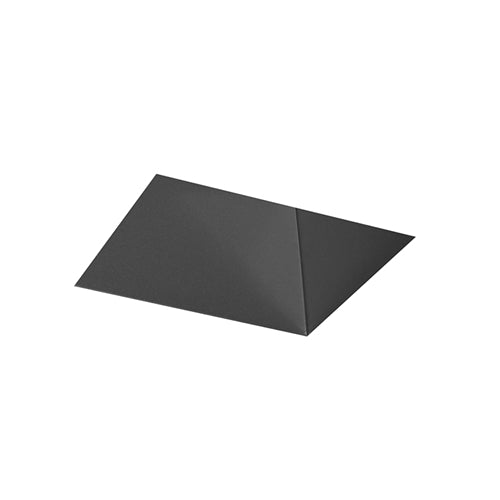 Juno Aculux Recessed Lighting 5007SQBHZ-FM (4SQD BD FM) 4 inch LED Square Deep Downlight Reflector, Flush Mount, Black Haze Reflector