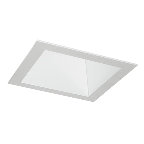 Juno Aculux Recessed Lighting 5007SQW-SF (4SQD W SF) 4 inch LED Square Deep Downlight Reflector, Self Flanged, White Reflector