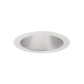 Juno Aculux Recessed Lighting 5007W-SF (4DP W SF) 4 inch LED Parabolic Cone Trim, Self Flanged, White Finish