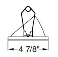 Juno Aculux Recessed Lighting 5008B-FM (4AC BS FM) 4 inch LED 45 Degree Angle-Cut Cone Trim, Flush Mount, Black Specular Alzak Finish