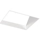 Juno Aculux Recessed Lighting 5008SQW-FM (4SQA W FM) 4 inch LED Square 45 Degree Angle-Cut Reflector, Flush Mount, White Reflector