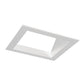 Juno Aculux Recessed Lighting 5008SQW-SF (4SQA W SF) 4 inch LED Square 45 Degree Angle-Cut Reflector, Self Flanged, White Reflector
