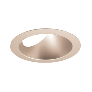 Juno Aculux Recessed Lighting 5008WHZ-SF (4AC WTD SF) 4 inch LED 45 Degree Angle-Cut Cone Trim, Self Flanged, Wheat Haze Alzak Finish