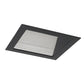 Juno Aculux Recessed Lighting 5009SQBHZ-SF (4SQWW BD SF) 4 inch LED Square Lensed Wall Wash Trim, Self Flanged, Black Haze Reflector