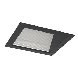 Juno Aculux Recessed Lighting 5009SQBHZ-SF (4SQWW BD SF) 4 inch LED Square Lensed Wall Wash Trim, Self Flanged, Black Haze Reflector