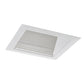 Juno Aculux Recessed Lighting 5009SQW-SF (4SQWW W SF) 4 inch LED Square Lensed Wall Wash Trim, Self Flanged, White Reflector