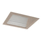 Juno Aculux Recessed Lighting 5009SQWHZ-SF (4SQWW WTD SF) 4 inch LED Square Lensed Wall Wash Trim, Self Flanged, Wheat Haze Reflector