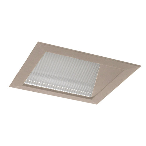 Juno Aculux Recessed Lighting 5009SQWHZ-SF (4SQWW WTD SF) 4 inch LED Square Lensed Wall Wash Trim, Self Flanged, Wheat Haze Reflector