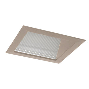 Juno Aculux Recessed Lighting 5009SQWHZ-SF (4SQWW WTD SF) 4 inch LED Square Lensed Wall Wash Trim, Self Flanged, Wheat Haze Reflector