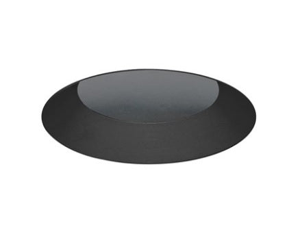 Juno Aculux Recessed Lighting 5301BHZ-BL-FM (4ABV BD BLFM WET) 4 inch LED Lensed Adjustable Bevel Trim, Flush Mount, Black Finish