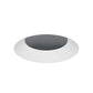 Juno Aculux Recessed Lighting 5301BHZ-WH-FM (4ABV BD WHFM WET) 4 inch LED Lensed Adjustable Bevel Trim, Flush Mount, White Finish