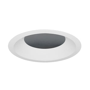 Juno Aculux Recessed Lighting 5301BHZ-WH-SF (4ABV BD WHSF WET) 4 inch LED Lensed Adjustable Bevel Trim, Self Flanged, White Finish